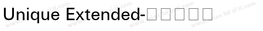 Unique Extended字体转换